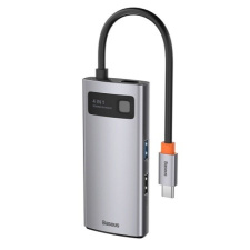 Хаб переходник Baseus Metal Gleam Series 4-in-1 (CAHUB-CY0G) USB 3.0, USB 2.0, HDMI, USB-C PD