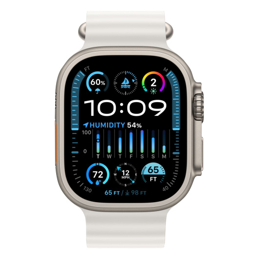 Умные часы Apple Watch Ultra 2 GPS+Cellular 49mm Titanium Case with White Ocean Band