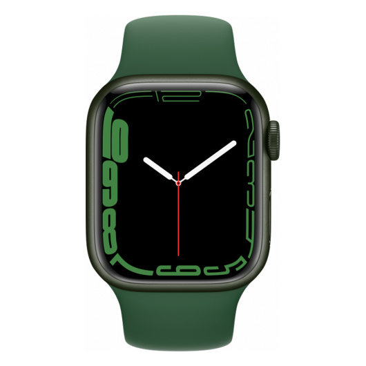 Умные часы Apple Watch Series 7 45mm Aluminium with Sport Band, зеленый клевер