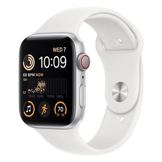 Умные часы Apple Watch Series SE Gen 2 44мм Aluminum Case with Sport Band Серебристый M/L
