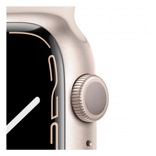 Умные часы Apple Watch Series 7 45mm Aluminium with Sport Band, сияющая звезда