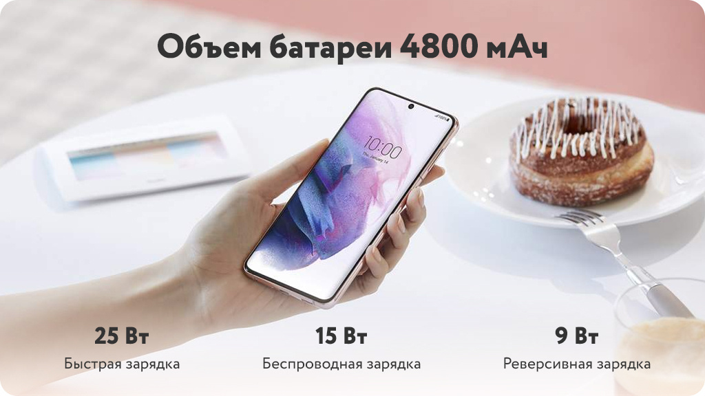 Samsung Galaxy S21+ 5G 8/128GB Черный фантом Snapdragon (Global version)