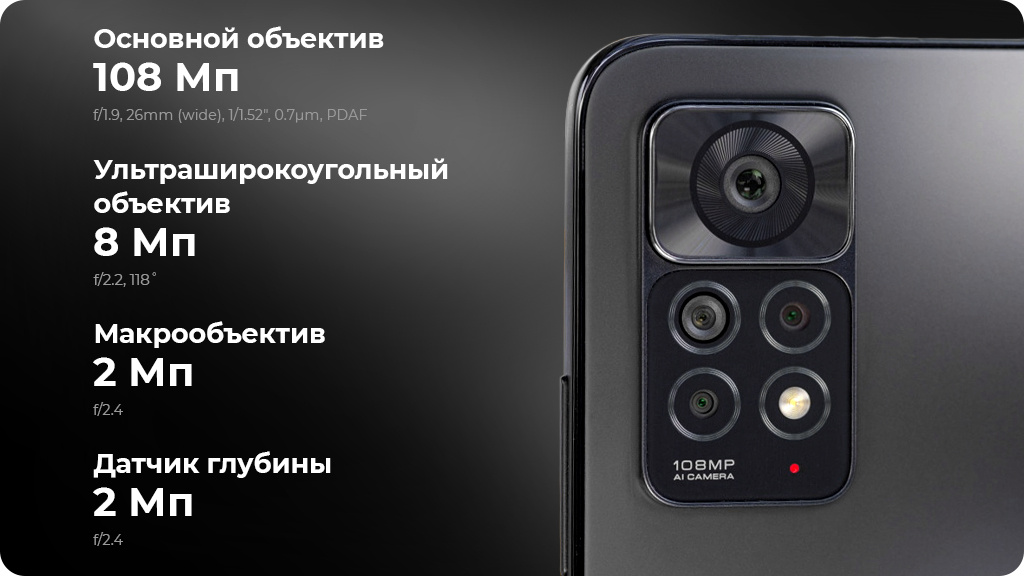 Xiaomi Redmi Note 11 Pro 8/128Gb Серый Global Version
