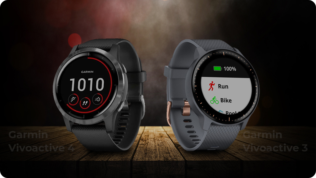 Умные часы Garmin Vivoactive 4 Серый/черный