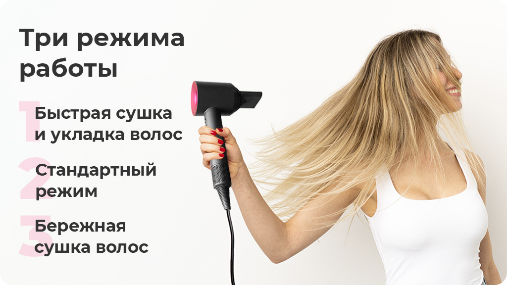 Фен Dyson Supersonic HD07 Черный