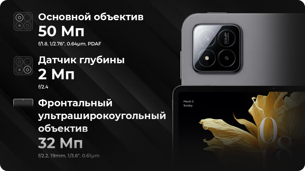 Планшет Xiaomi Pad 7 Pro 12/512Gb Global WIFI Серый