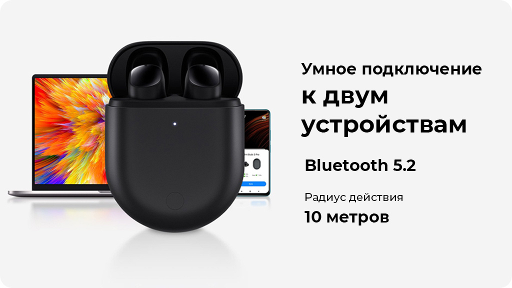 Беспроводные наушники Xiaomi Redmi Buds 3 Pro черные