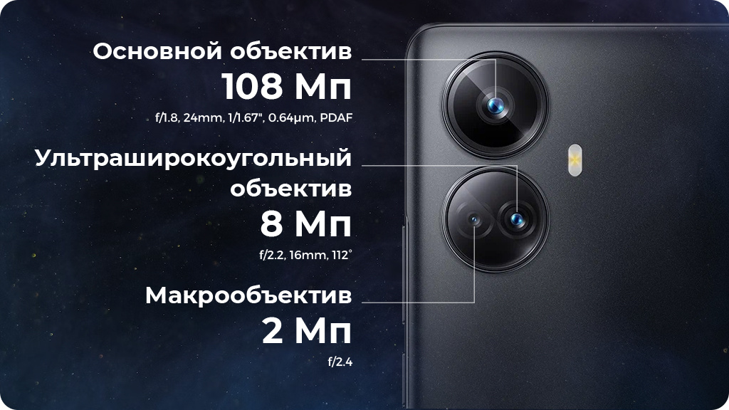 Realme 10 Pro Plus 5G 8/128Gb Голубой